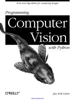 programming computer vision with python