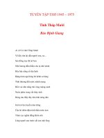 TUYỂN TẬP THƠ 1945 – 1975 - Tình Tháp Mười Bảo Định Giang doc