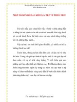 MỘT SỐ BĂN KHOĂN KHI DẠY TRẺ VẼ THEO MẪU pptx