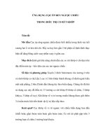 ỨNG DỤNG CỌC ÉP REN NGƯỢC CHIỀU TRONG ĐIỀU TRỊ CO RÚT KHỚP pptx