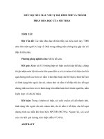 MỨC ĐỘ TIỂU MÁU VỚI VỊ TRÍ, HÌNH THỂ VÀ THÀNH PHẦN HÓA HỌC CỦA SỎI THẬN pps