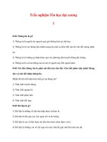 Trắc nghiệm Tin học đại cương 1 ppt