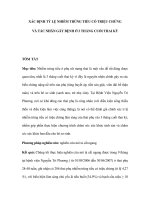 XÁC ĐỊNH TỶ LỆ NHIỄM TRÙNG TIỂU CÓ TRIỆU CHỨNG VÀ TÁC NHÂN GÂY BỆNH Ở 3 THÁNG CUỐI THAI KỲ pot