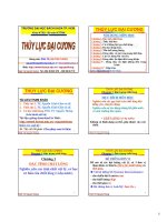 Bài giảng: Thủy lực đại cương ppt