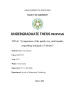 Đề cương nghiên cứu ứng dụng mô hình trong sản xuất lúa gạo pps