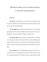 TÌNH TRẠNG SỨC KHOẺ VÀ CÁC YẾU TỐ HÀNH VI LIÊN QUAN CỦA CÔNG NHÂN NHÀ MÁY BIA SÀI GÒN ppsx