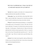 PHẪU THUẬT TẠO HÌNH NIỆU ĐẠO - ÂM ĐẠO - HẬU MÔN NGÃ SAU TRONG ĐIỀU TRỊ DỊ DẠNG TỒN TẠI Ổ NHỚP Ở NỮ pps