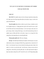 XÁC LẬP CÁC GIÁ TRỊ TRUNG VỊ CHO BỘ BA XÉT NGHIỆM SÀNG LỌC TRƯỚC SINH pdf