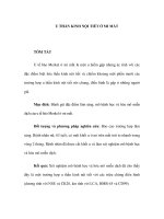 U THẦN KINH NỘI TIẾT Ở MI MẮT TÓM TẮT U tế bào Merkel ở mi mắt là một u potx