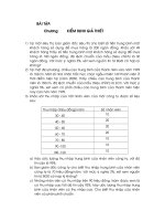 Bài tập môm xác suất thống kê - KIỂM ĐỊNH GIẢ THIẾT ppsx