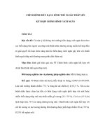 CHỈNH HÌNH BIẾN DẠNG HÌNH THỂ NGOÀI THÁP MŨI KẾT HỢP CHỈNH HÌNH VÁCH NGĂN pps