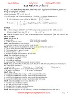 các dạng bài tập trắc nghiệm vật lí hạt nhân