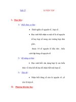 Giáo Án Toán Học :đại số 6 Tiết 27+28 doc