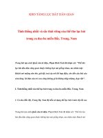 KHO TÀNG LỤC BÁT DÂN GIAN - Tính thống nhất và sắc thái riêng của thể thơ lục docx