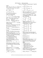 ĐỀ THI MÔN TOÁN KINH TẾ pdf