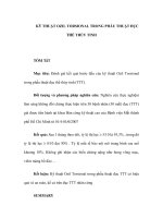 KỸ THUẬT OZIL TORSIONAL TRONG PHẪU THUẬT ĐỤC THỂ THỦY TINH TÓM TắT Mục tiêu: ppsx