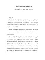 KHẢO SÁT SỬ DỤNG KHÁNG SINH TRONG ĐIỀU TRỊ VIÊM TIỂU PHẾ QUẢN potx