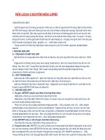 RỐI LOẠN CHUYỂN HÓA LIPID pot