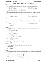 CÁC BÀI TOÁN TÌM QUĨ TÍCH TRONG PHỨC ppt