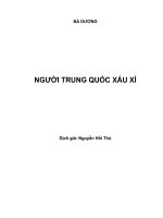 BÁ DƯƠNG NGƯỜI TRUNG QUỐC XẤU XÍ pot