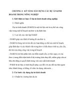 KINH DOANH NÔNG NGHIỆP- KỸ NĂNG XÂY DỰNG CÁC DỰ ÁN KINH DOANH TRONG NÔNG NGHIỆP pps