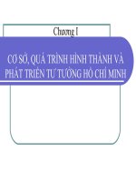 Chương I: CƠ SỞ, QUÁ TRÌNH HÌNH THÀNH VÀ PHÁT TRIỂN TƯ TƯỞNG HỒ CHÍ MINH ppsx