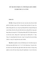 MỨC ĐỘ TRẦM TRỌNG CỦA TÌNH TRẠNG RĂNG NHIỄM FLUOR Ở TRẺ 12 VÀ 15 TUỔI pdf