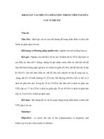 KHẢO SÁT VAI TRÒ CỦA NHĨ LƯỢNG TRONG VIÊM TAI GIỮA CẤP Ở TRẺ EM doc