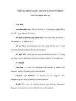 NHÂN HAI TRƯỜNG HỢP U SỢI SINH XƯƠNG SÀNG BƯỚM XÂM LẤN RỘNG NỀN SỌ pps