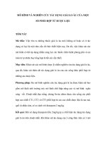 MÔ HÌNH VÀ NGHIÊN CỨU TÁC DỤNG GIẢI LO ÂU CỦA MỘT SỐ PHỐI HỢP TỪ DƯỢC LIỆU pdf