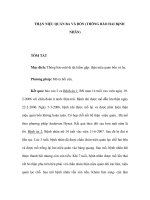 THẬN NIỆU QUẢN BA VÀ BỐN (THÔNG BÁO HAI BệNH NHÂN) TÓM TẮT Mục đích: Thông pptx