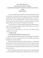 dự án kêu gọi đầu tư dây chuyền sản xuất ván okal và kinh doanh nghành xây dựng của công ty xây lắp an giang