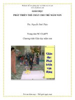 GIÁO DỤC PHÁT TRIỂN THỂ CHẤT CHO TRẺ MẦM NON docx