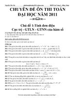 CHUYÊN ĐỀ ÔN THI TOÁN 2011 VÀ 35 ĐỀ THI THỬ ĐẠI HỌC pps