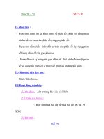 Giáo Án Toán Học :đại số 6 Tiết 74+75 docx