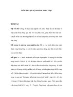 PHẪU THUẬT NỘI SOI SAU PHÚC MẠC docx