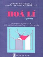 Giáo trình Hóa Lý - tập 2 - Trần Văn Nhân pot