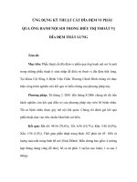 ỨNG DỤNG KỸ THUẬT CẮT ĐĨA ĐỆM VI PHẪU QUA ỐNG BANH NỘI SOI TRONG ĐIỀU TRỊ THOÁT VỊ ĐĨA ĐỆM THẮT LƯNG ppsx