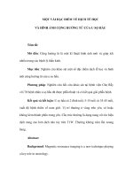 MỘT VÀI ĐẶC ĐIỂM VỀ DỊCH TỄ HỌC VÀ HÌNH ẢNH CỘNG HƯỞNG TỪ CỦA U SỌ HẦU potx