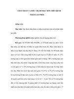 CHẨN ĐOÁN VÀ ĐIỀU TRỊ DÒ HẬU MÔN TRÊN BỆNH NHÂN LAO PHỔITÓM TẮT Mục ppt