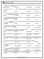 Đề thi TOEIC-Phần 5 pps