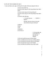 40 câu hỏi trắc nghiệm hóa 9