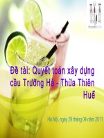 Đề tài: Quyết toán xây dựng cầu Trường Hà – Thừa Thiên Huế pot