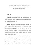 PHẪU THUẬT ĐIỀU TRỊ ĐỤC LỆCH THỦY TINH THỂ DO CHẤN THƯƠNG ĐỤNG DẬP TÓM ppt