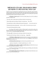 Trích dẫn tài liệu tham khảo theo quy định của Bộ giáo dục và đào tạo potx