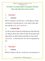 TỔ CHỨC CÁC HOẠT ĐỘNG LÀM QUEN VỚI CHỮ VIẾT CHO TRẺ MẪU GIÁO 5-6 TUỔI pps