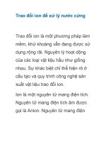 Trao đổi ion để xử lý nước cứng potx