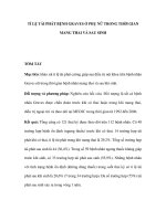 TỈ LỆ TÁI PHÁT BỆNH GRAVES Ở PHỤ NỮ TRONG THỜI GIAN MANG THAI VÀ SAU SINH potx