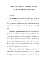 KẾT QUẢ CỦA ĐỐT BƯỚU LÀNH TIỀN LIỆT TUYẾN QUA NGẢ NIỆU ĐẠO BẰNG SÓNG CAO TẦN ppt