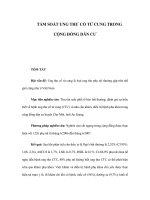 TẦM SOÁT UNG THƯ CỔ TỬ CUNG TRONG CỘNG ĐỒNG DÂN CƯ doc